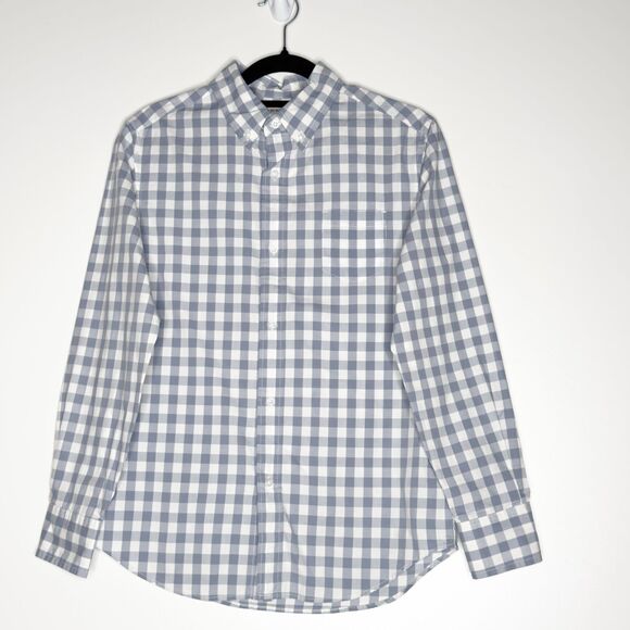 New J. Crew CrewCuts Long Sleeve Flex Plaid Button Washed Shirt Boys' Size 12 - Picture 7 of 7